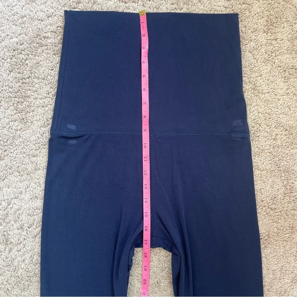 Nuuds Navy Blue SwiftStretch Fold Over Mini Flare Leggings Size Large - Picture 11 of 16